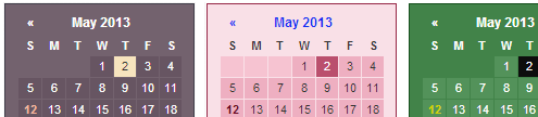 Free HTML Calendar Widgets