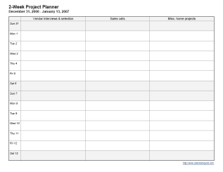 Weekly Planner Template