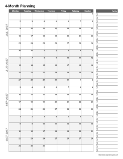 Month Calendar on Printable 4 Month Calendar   Calendarsquick Com