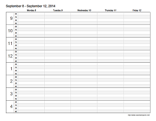 45 minute time slots