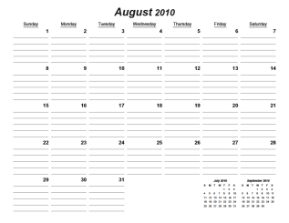 Calendars Print Free on Lined Monthly Printable Calendar Calendarsquick Com