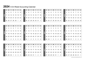 4-5-4 Retail Accounting Calendar