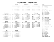 13-Month Academic Printable Calendar