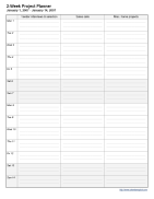 2-Week Project Planner