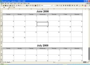 Excel Bimonthly Printable Calendar