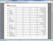 Excel Linear Yearly Calendar