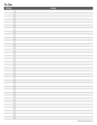 printable to do list