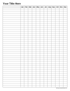 Printable Yearly Tracking Form