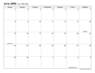 4-5-4 Monthly Calendar