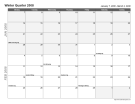 Printable Trimester/Quarter Calendar