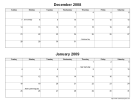 Standard Bi-Monthly Calendar