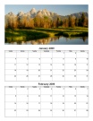 Bi-Monthly Photo Calendar