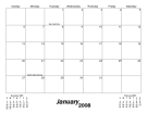 Classic Monthly Calendar