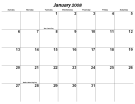 Extra-Large Monthly Calendar