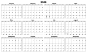 Yearly Poster Calendar