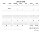Lined Monthly Calendar