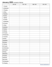 Monthly Academic Planner