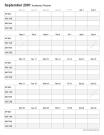Rowed Monthly Academic Planner