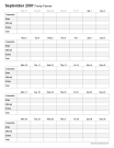 Rowed Monthly Family Planner
