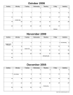 Standard Quarterly Calendar