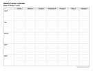 Weekly Family Planner