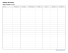 Weekly Shift Scheduling Calendar