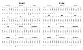 Year At A Glance Calendar Template from www.calendarsquick.com