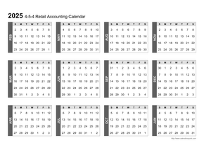 4-5-4 Retail Accounting Calendar