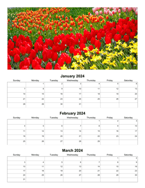 Quarterly Photo Calendar