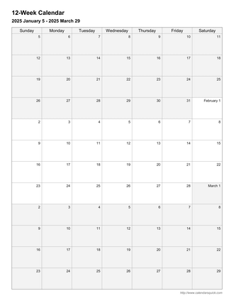 Printable Weekly Calendars - CalendarsQuick