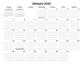 Printable Monthly Calendars - CalendarsQuick