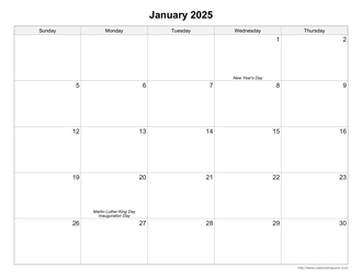 Printable Monthly Calendars - CalendarsQuick