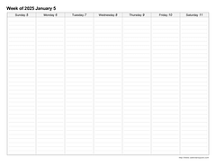 Printable Weekly Calendars - CalendarsQuick