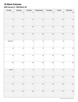 Printable Weekly Calendars - CalendarsQuick