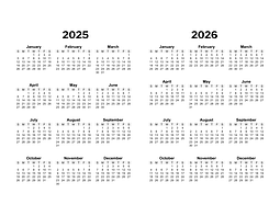Printable Yearly Calendars - CalendarsQuick