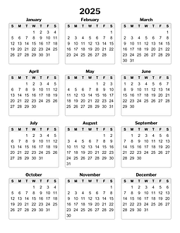 Printable Yearly Calendars - CalendarsQuick