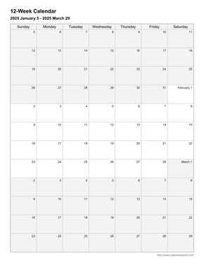Printable Weekly Calendars - CalendarsQuick