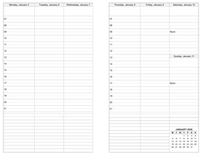 Printable Weekly Calendars - CalendarsQuick