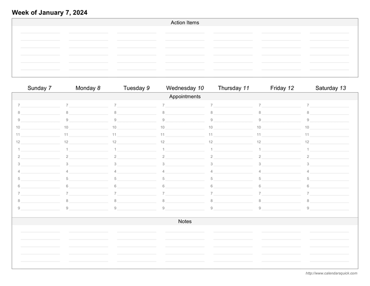 Custom Weekly Printable Calendar CalendarsQuick