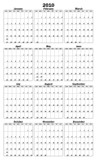 calendar to write in