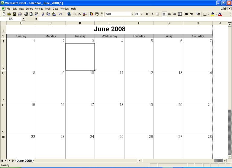 Standard Monthly Printable Calendar - CalendarsQuick