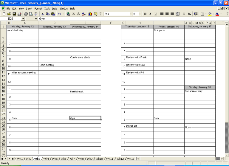 Google Spreadsheet Templates Project